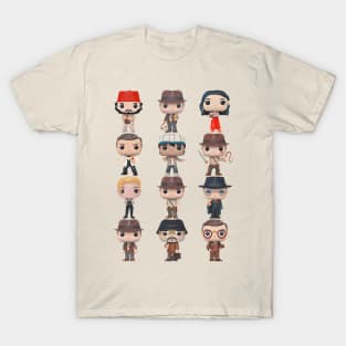 indiana jones & friends (funko pop inspired art) T-Shirt